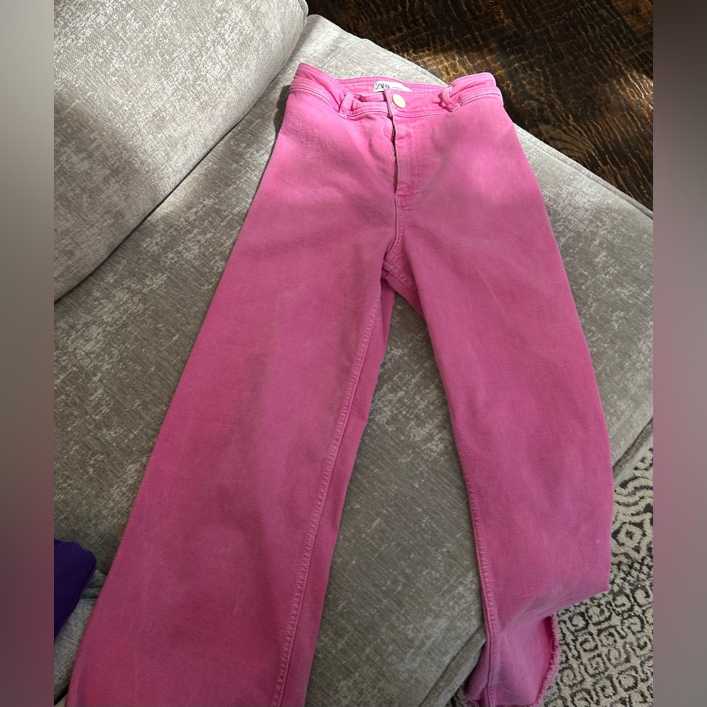 #Zara #HIGH-WAISTED ZW SAILOR #STRAIGHT #JEANS